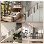 Cosmo Go Treppengeländer U-förmige Ellipsen Bodenmontage