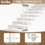 Cosmo Go Treppengeländer U-förmige Ellipsen Seitenmontage