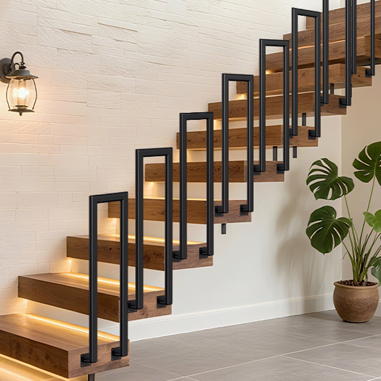 Cosmo Go Treppengeländer U-förmige Ellipsen Seitenmontage