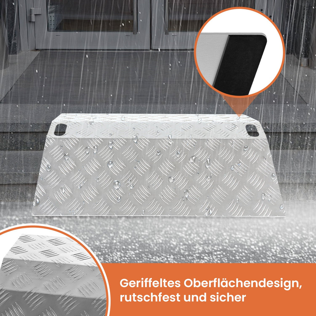 Cosmo Go Türschwellenrampe Rollstuhlrampe Aluminium Tragfähigkeit 270 kg