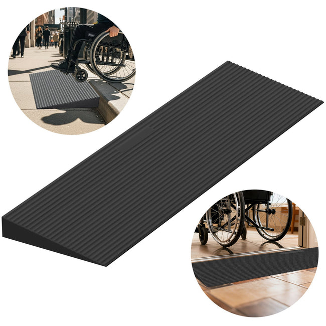 Cosmo Go Türschwellenrampe Rollstuhlrampe Gummi 1,5-4,5 cm Hover Image