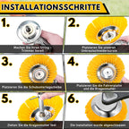 Cosmo Go Unkrautbürste für Freischneider Nylon Drahtbürste