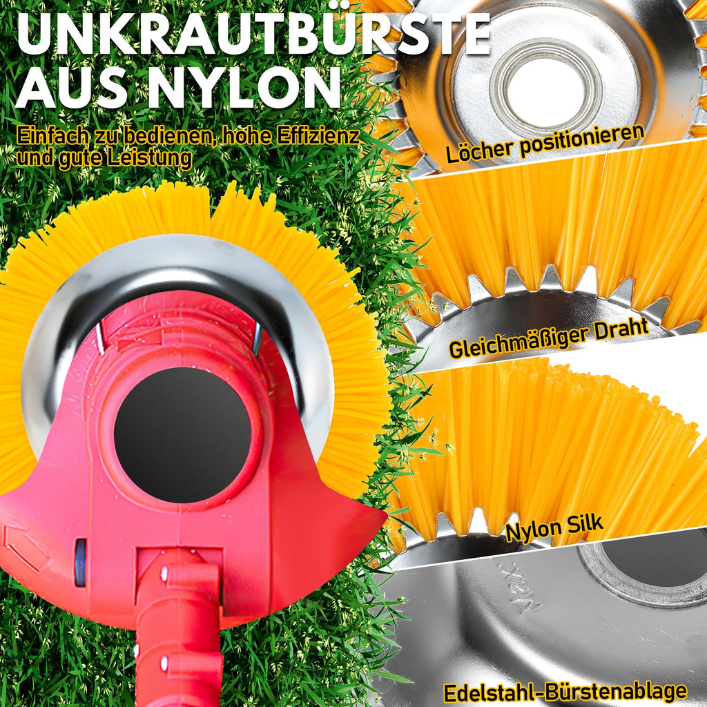 Cosmo Go Unkrautbürste für Freischneider Nylon Drahtbürste