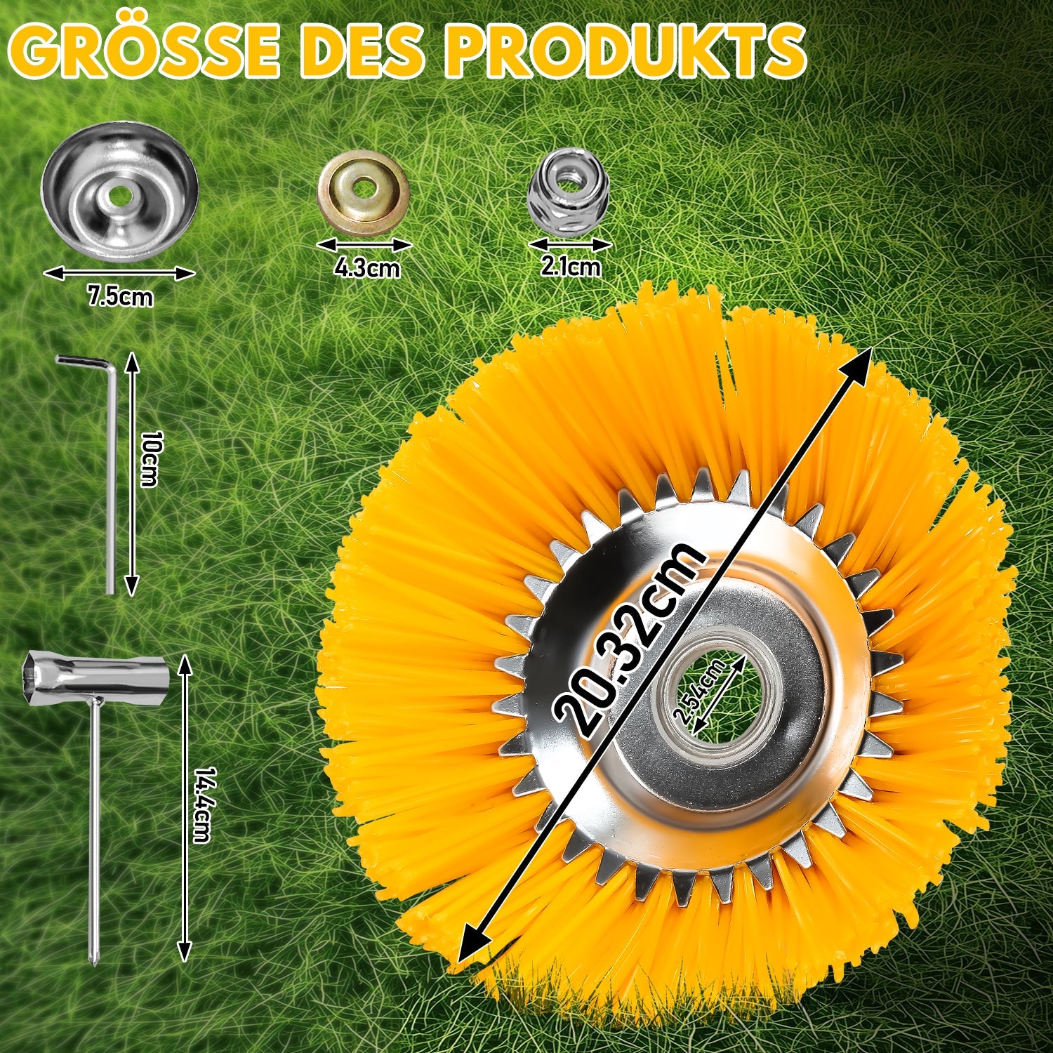 Cosmo Go Unkrautbürste für Freischneider Nylon Drahtbürste