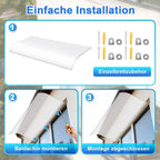 Cosmo Go Vordach für Haustür 40x80cm Unsichtbare Überdachung