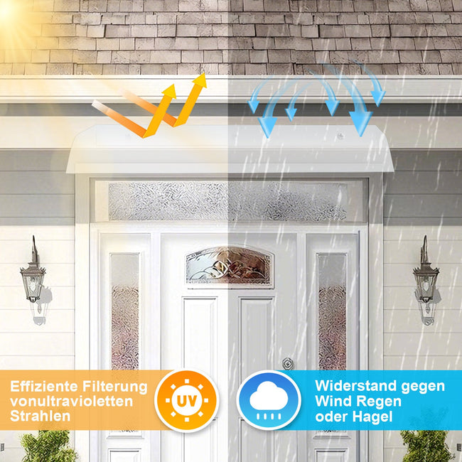 Cosmo Go Vordach für Haustür 40x80cm Unsichtbare Überdachung Main Image