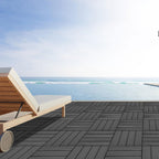 Cosmo Go WPC Terrassenfliesen 30x30 cm 11 Stück Set