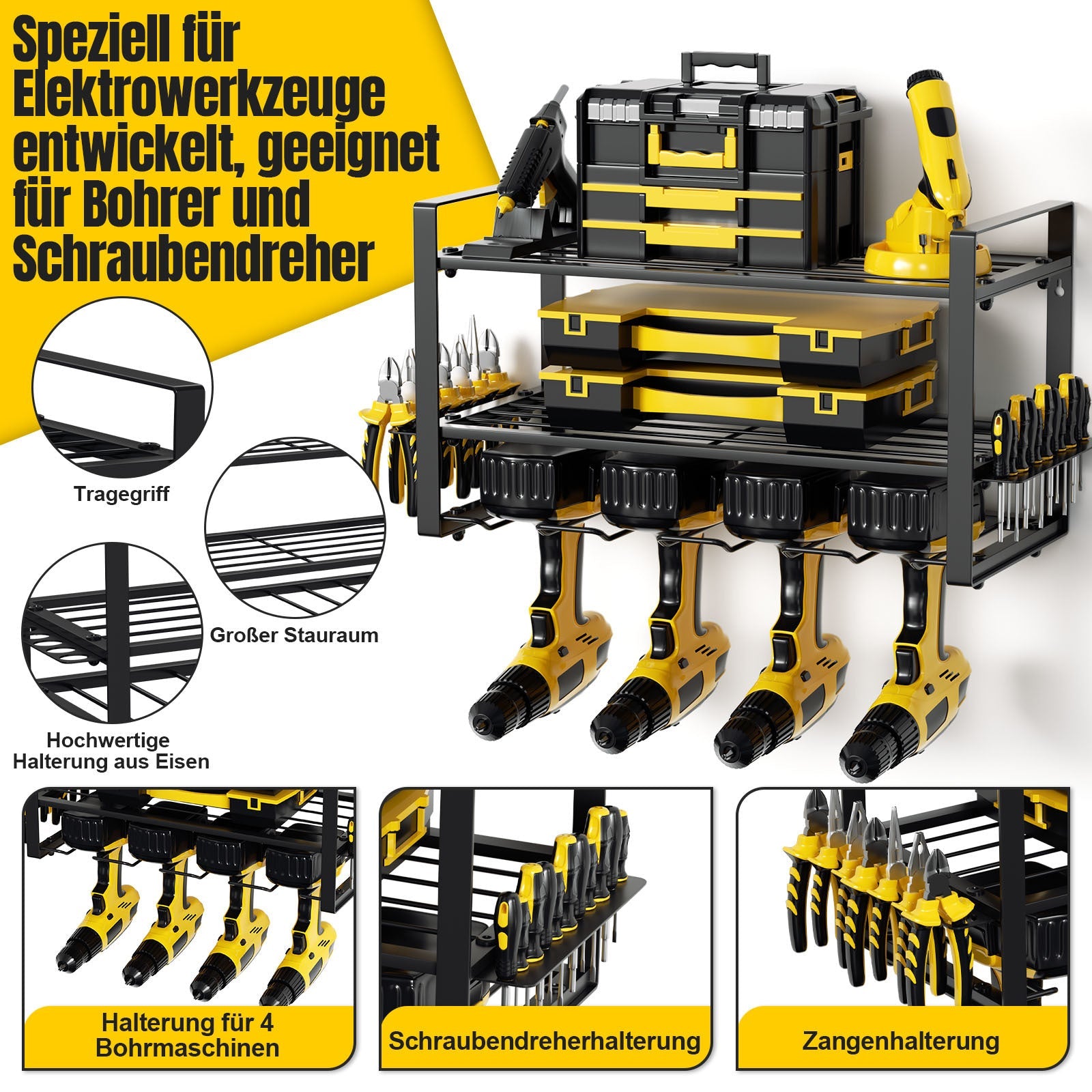 Cosmo Go Werkzeughalter Wandhalterung 50kg Tragen