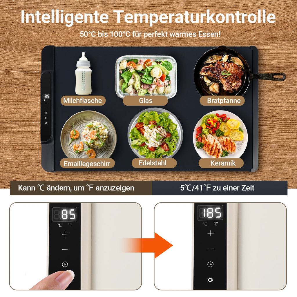 Cosmo Go Warmhalteplatte Elektrische Erwärmung Faltbare 65x38 cm