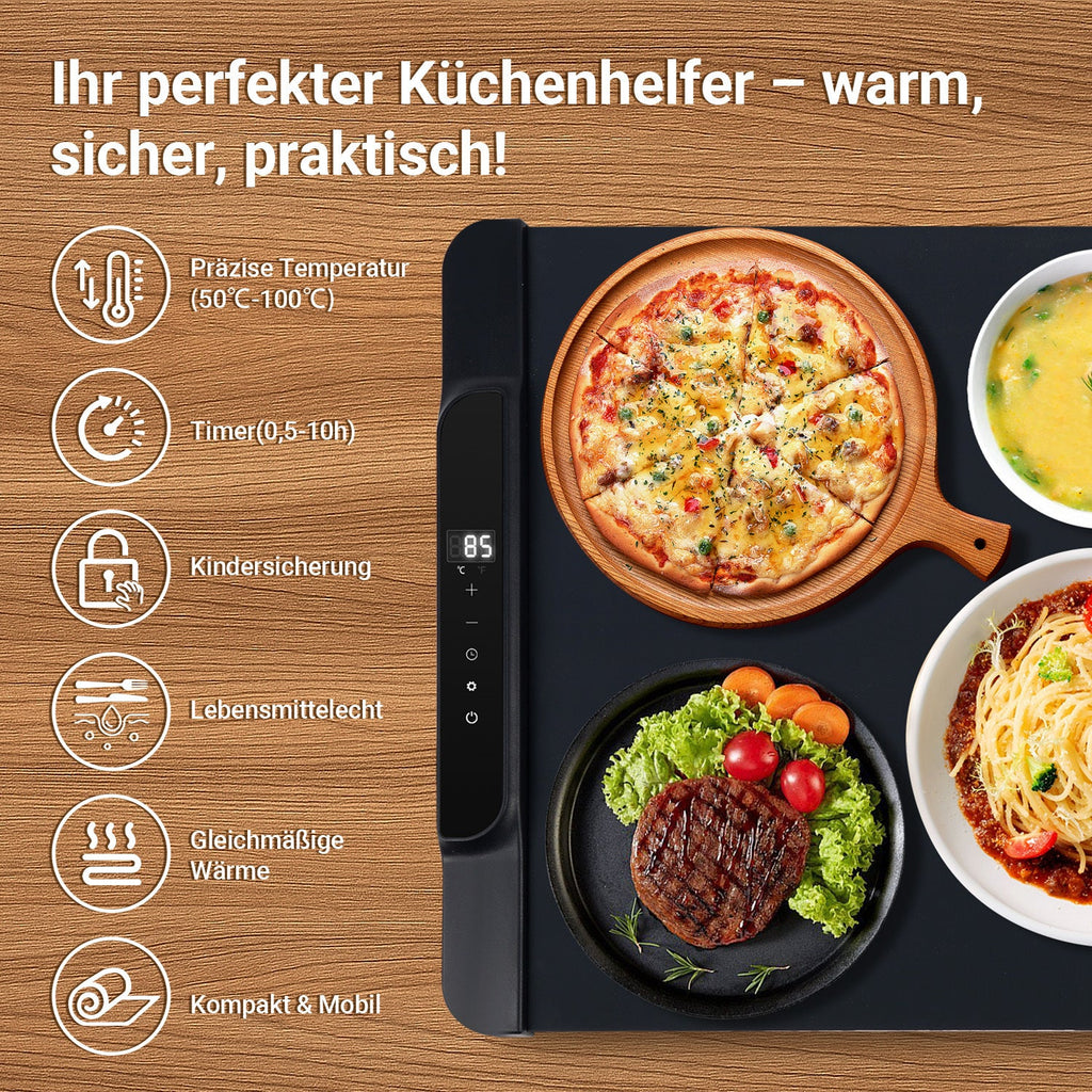 Cosmo Go Warmhalteplatte Elektrische Erwärmung Faltbare 65x38 cm