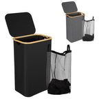 Cosmo Go Wäschekorb Waschesammler mit Deckel 100/145/160L