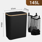 Cosmo Go Wäschekorb Waschesammler mit Deckel 100/145/160L