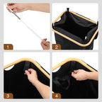 Cosmo Go Wäschekorb Waschesammler mit Deckel 100/145/160L