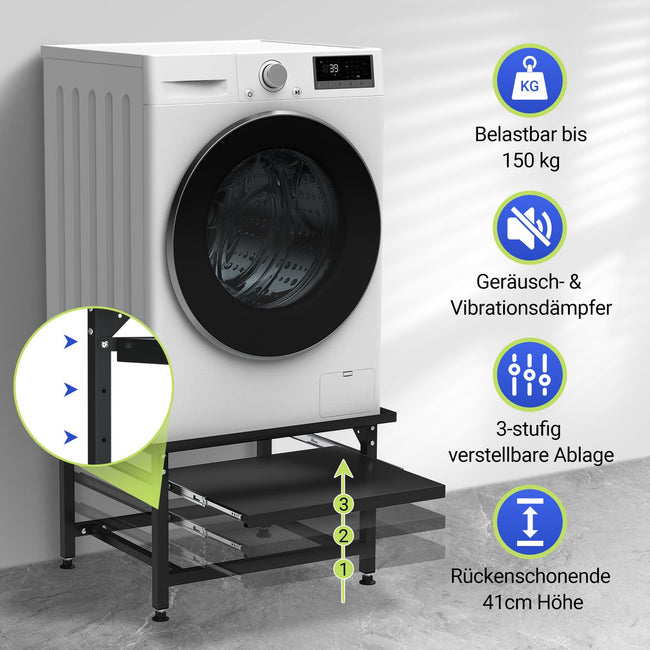 Cosmo Go Waschmaschinen Untergestell mit Ablage Tragfähigkeit 150kg Main Image