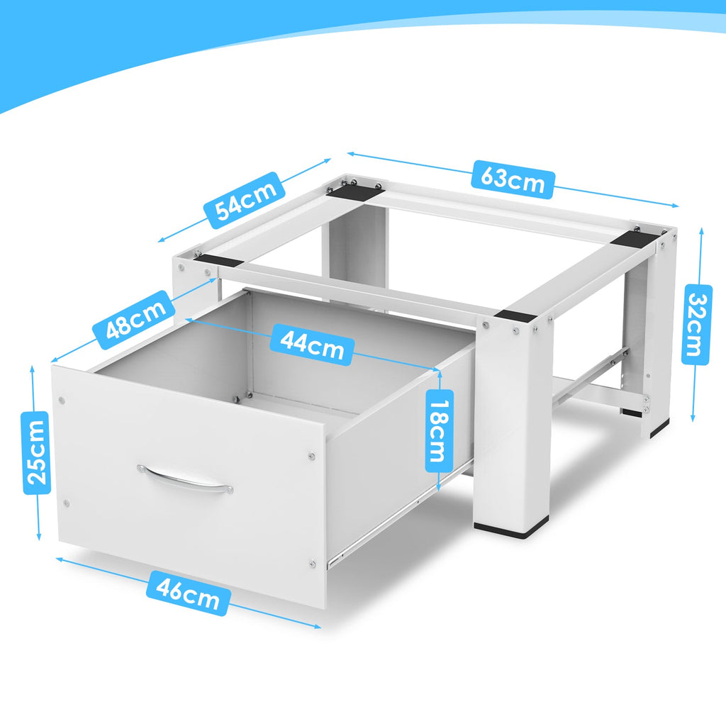 Cosmo Go Waschmaschinen Trockner Untergestell mit Schublade