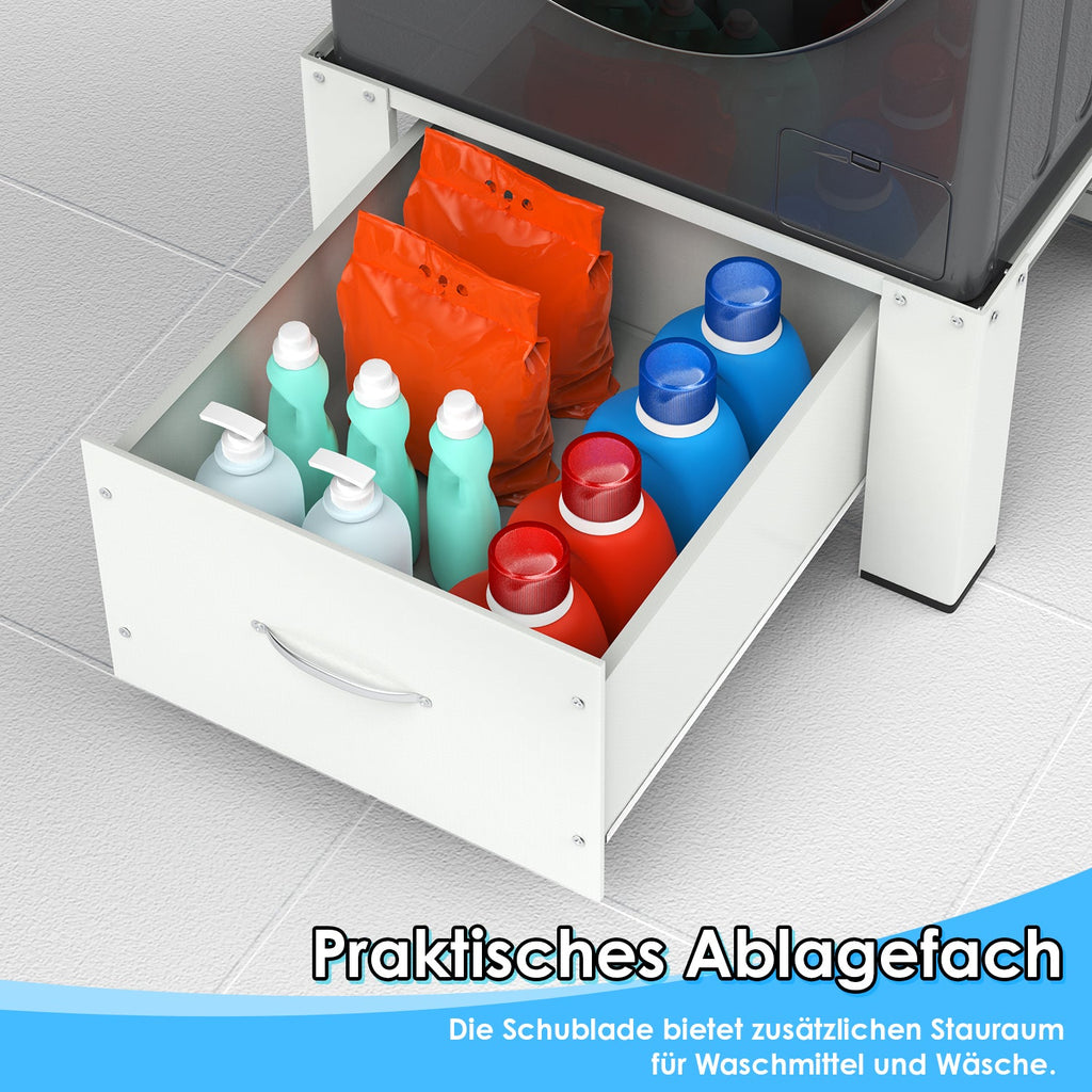 Cosmo Go Waschmaschinen Trockner Untergestell mit Schublade