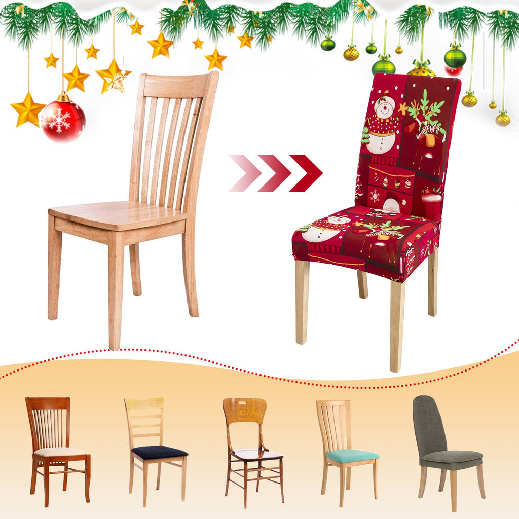 Cosmo Go Weihnachtliche Stuhlhussen Universelle 4er Set