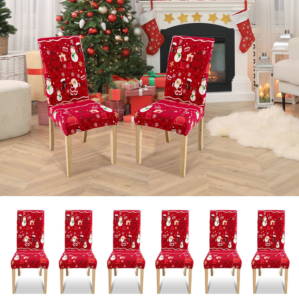 Cosmo Go Weihnachtliche Stuhlhussen Universelle 6er Set