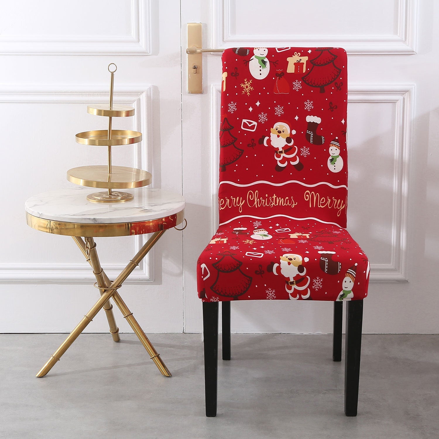 Cosmo Go Weihnachtliche Stuhlhussen Universelle 6er Set