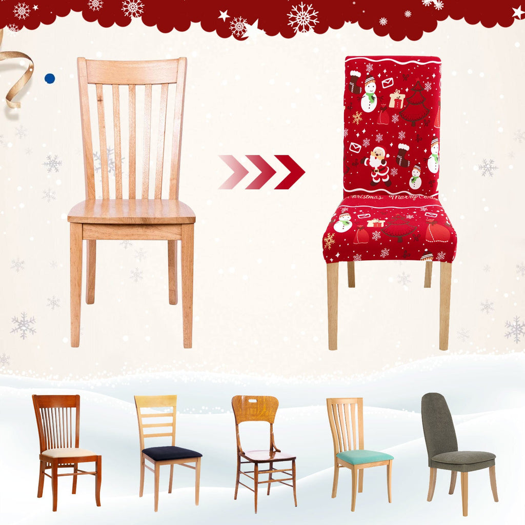 Cosmo Go Weihnachtliche Stuhlhussen Universelle 6er Set