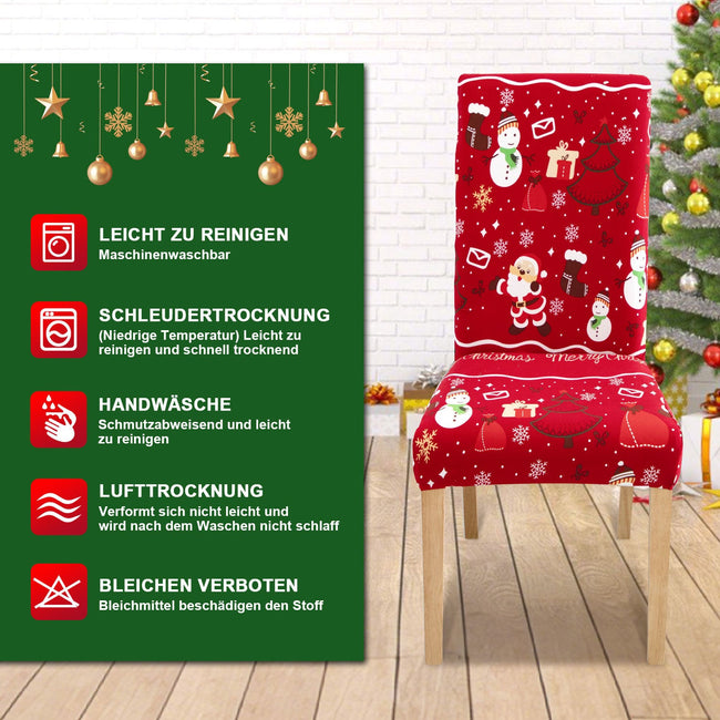 Cosmo Go Weihnachtliche Stuhlhussen Universelle 6er Set Main Image