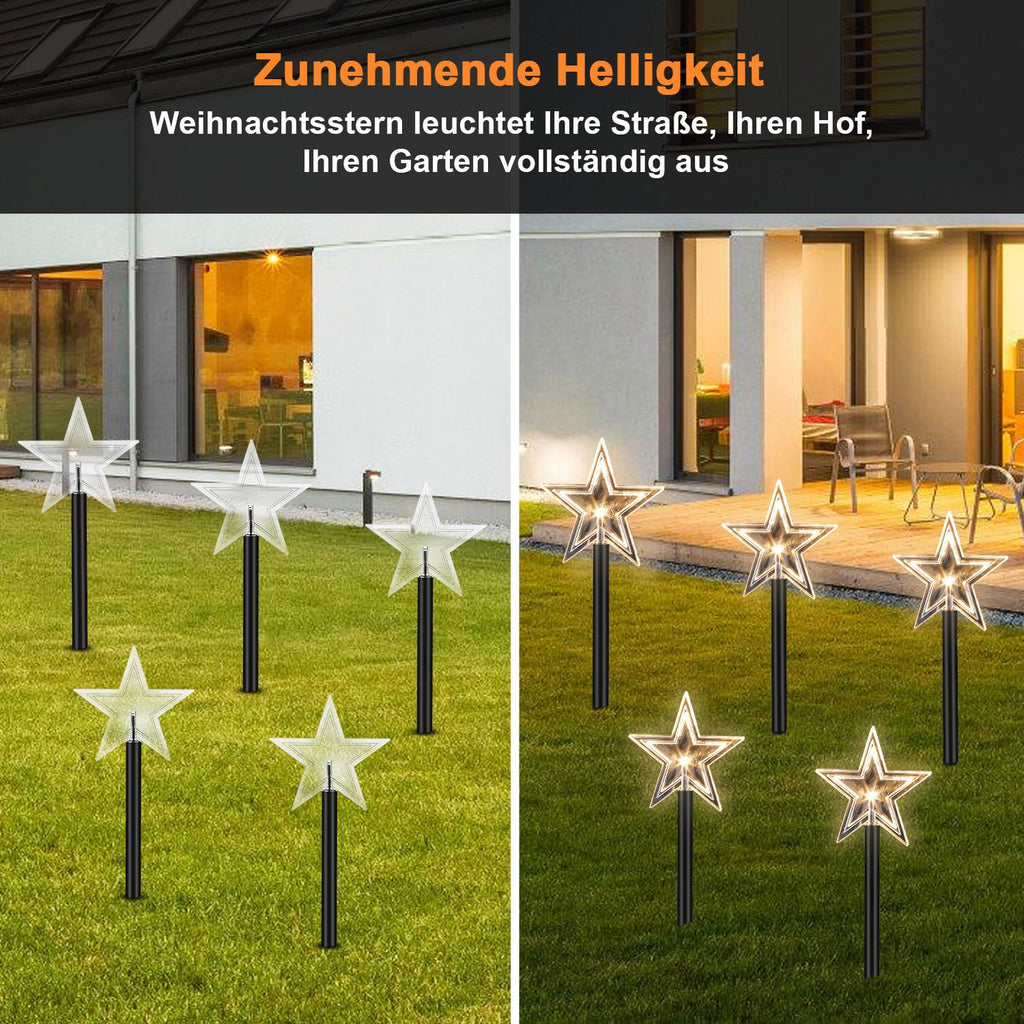 Cosmo Go 5 Pcs Sterne Weihnachtsbeleuchtung Gartenleuchte