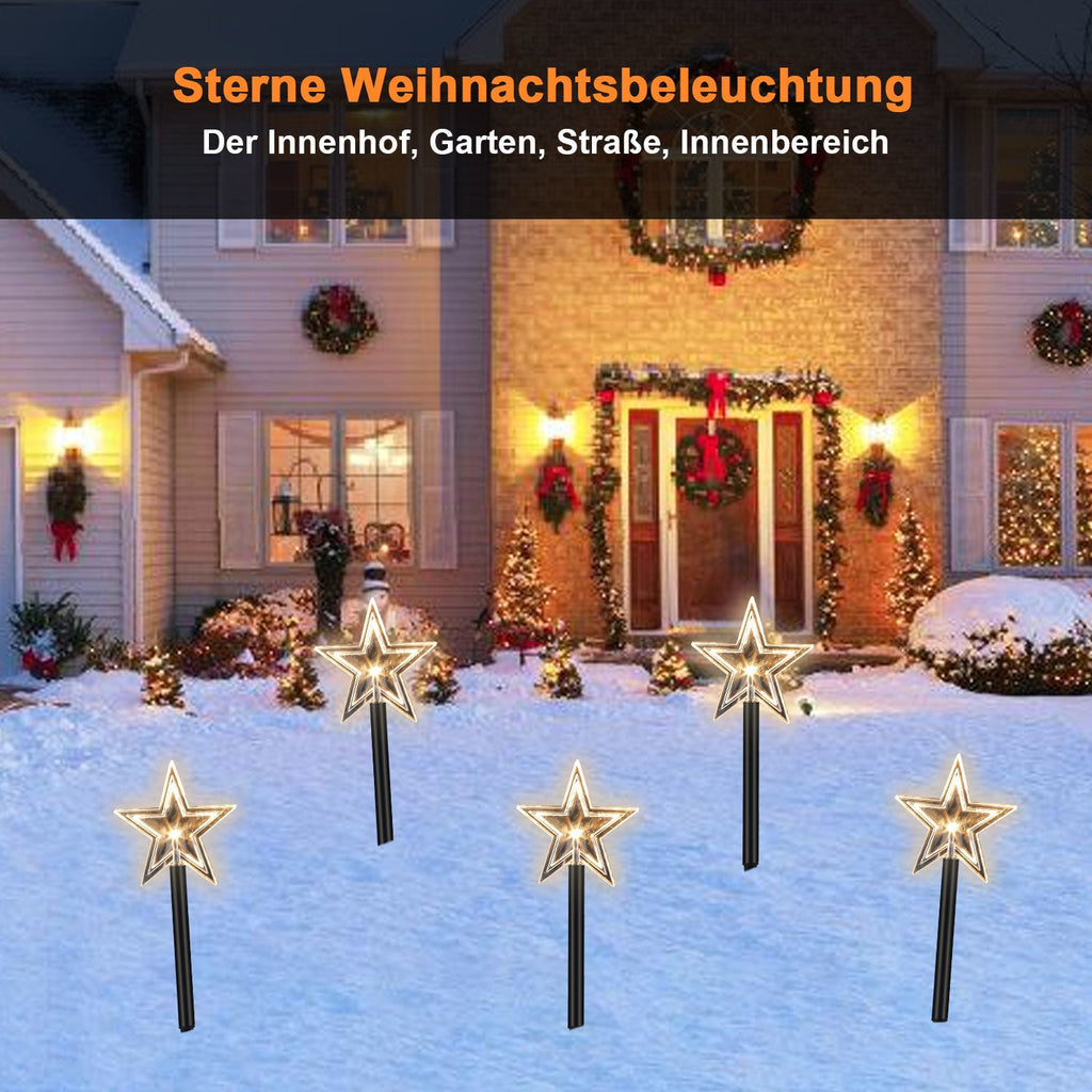 Cosmo Go 5 Pcs Sterne Weihnachtsbeleuchtung Gartenleuchte