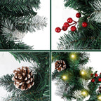 Cosmo Go Weihnachtsgirlande mit Beleuchtung und Deko, USB 2,7 m/5 m