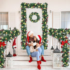 Cosmo Go Weihnachtsgirlande mit Beleuchtung und Deko, USB 2,7 m/5 m