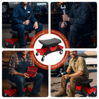 Cosmo Go Werkstatthocker Rollhocker mit Aufbewahrungsbox