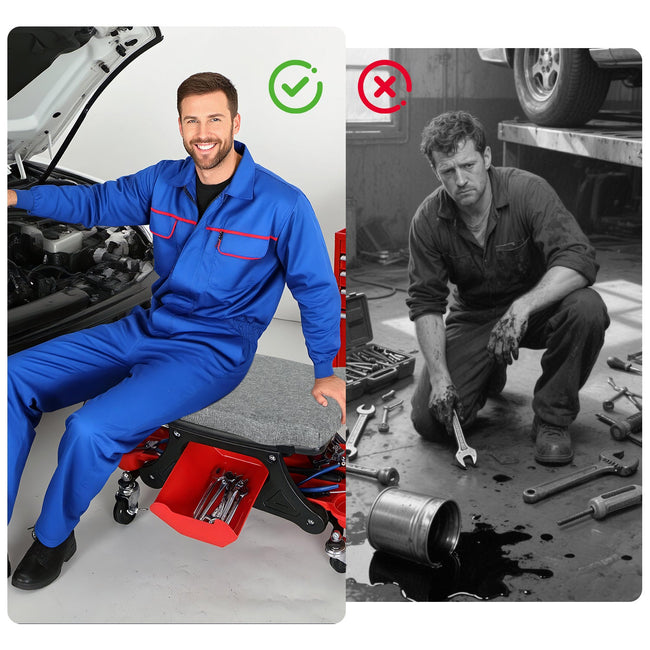 Cosmo Go Werkstatthocker Rollhocker mit Aufbewahrungsbox Main Image