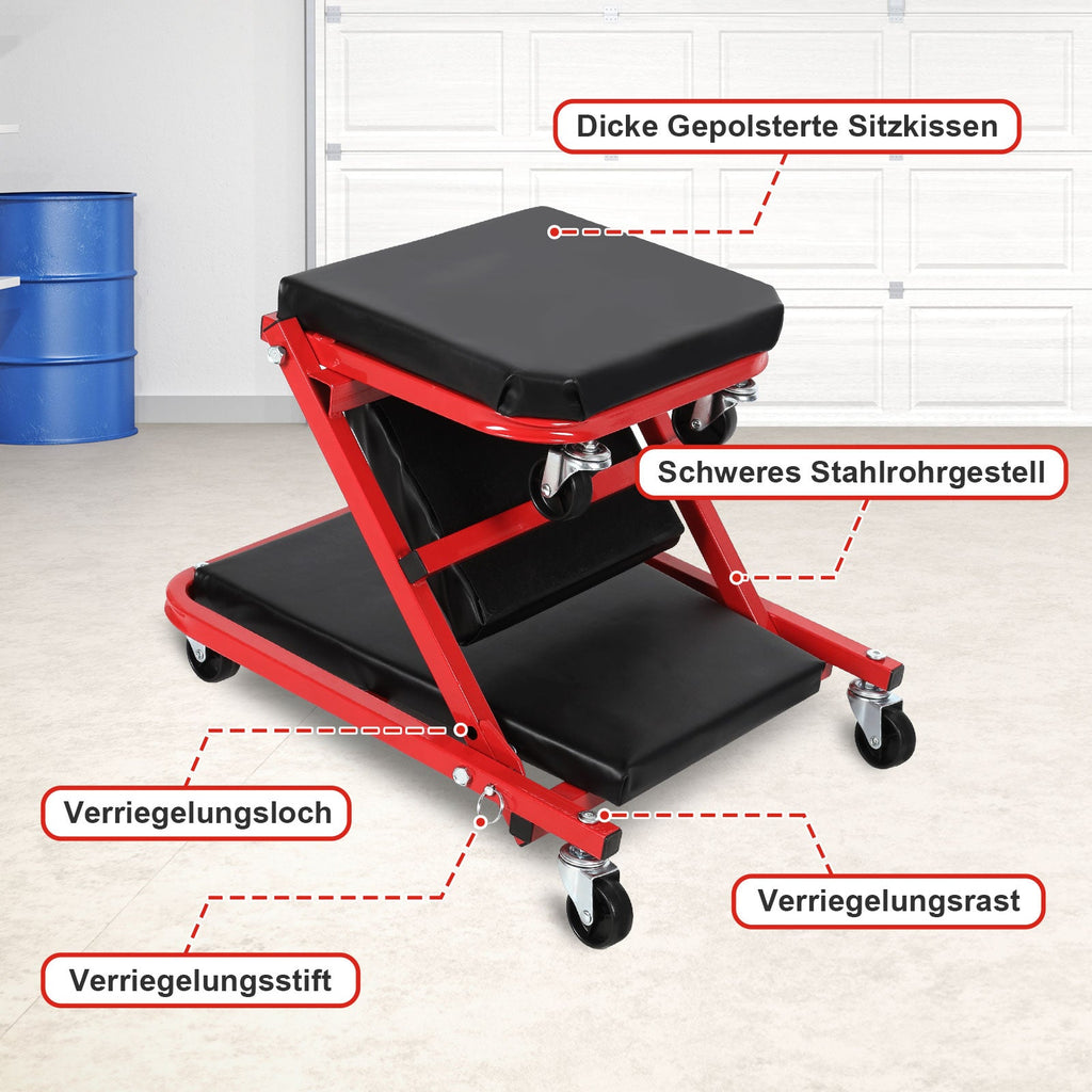 Cosmo Go Montagerollbrett Werkstattliege Rollbrett KFZ