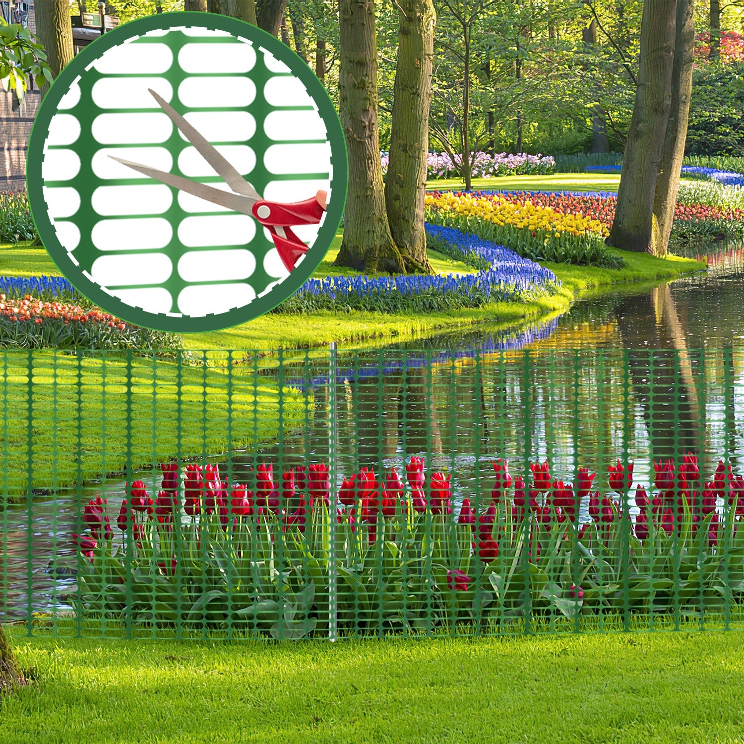 Cosmo Go Zaun Bauzaun Warnnetz Kunststoff 30m/50m/80m