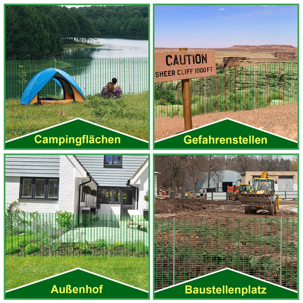 Cosmo Go Zaun Bauzaun Warnnetz Kunststoff 30m/50m/80m