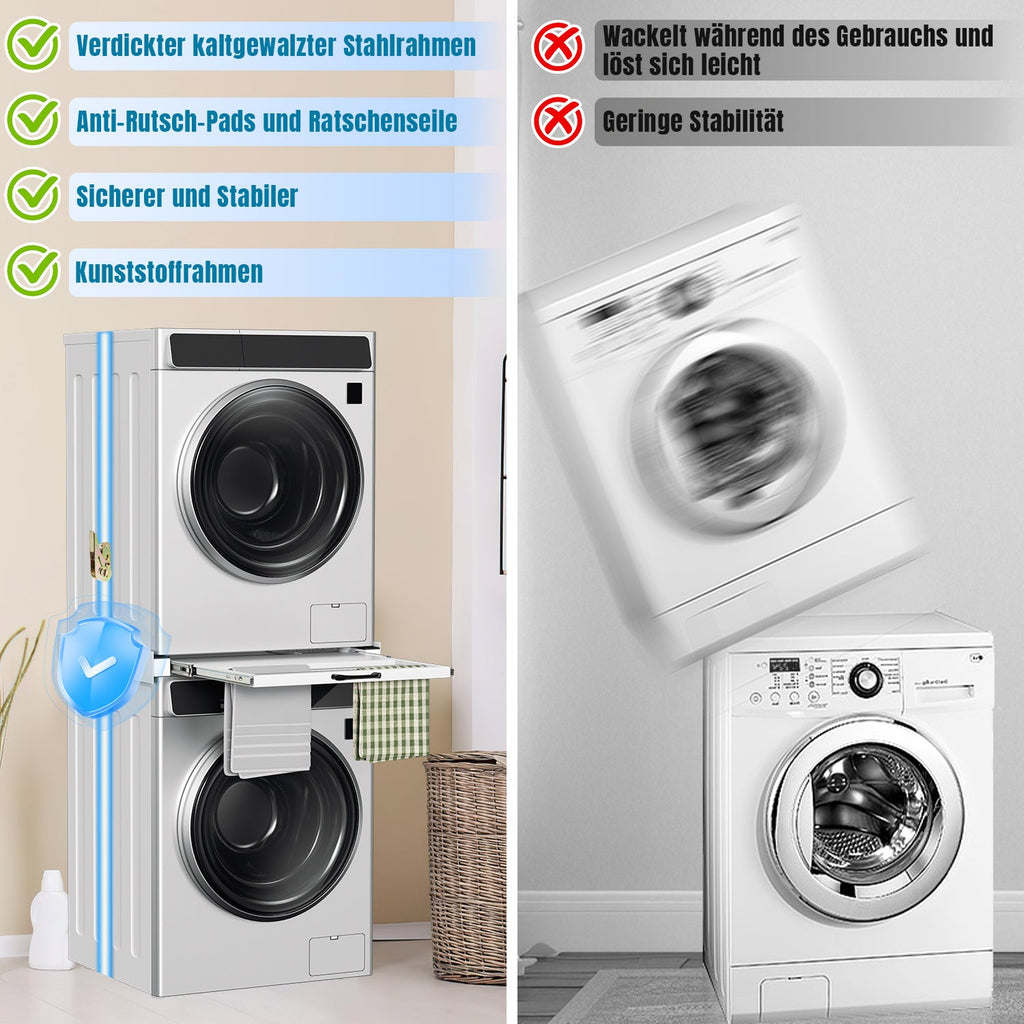 Cosmo Go Zwischenbaurahmen Waschmaschine Universal mit Ausziehbarer