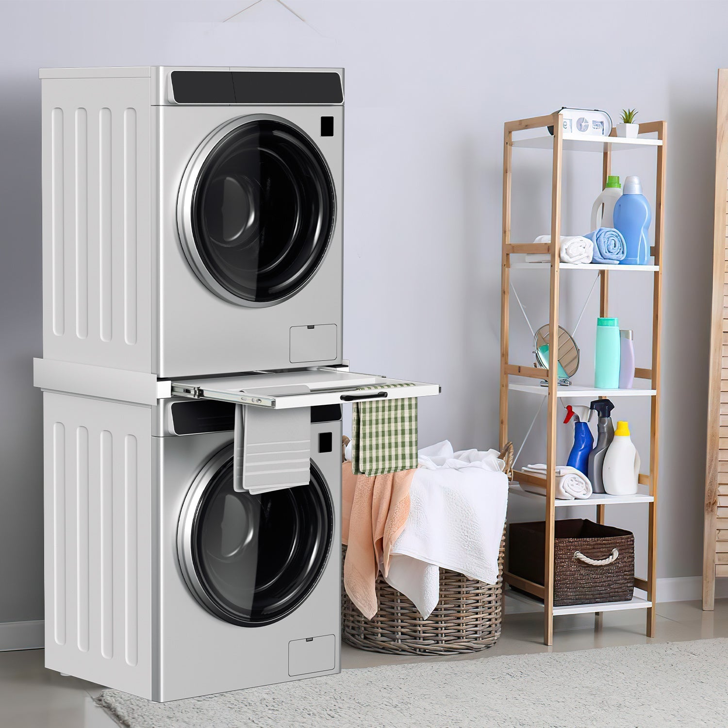 Cosmo Go Zwischenbaurahmen Waschmaschine Universal mit Ausziehbarer