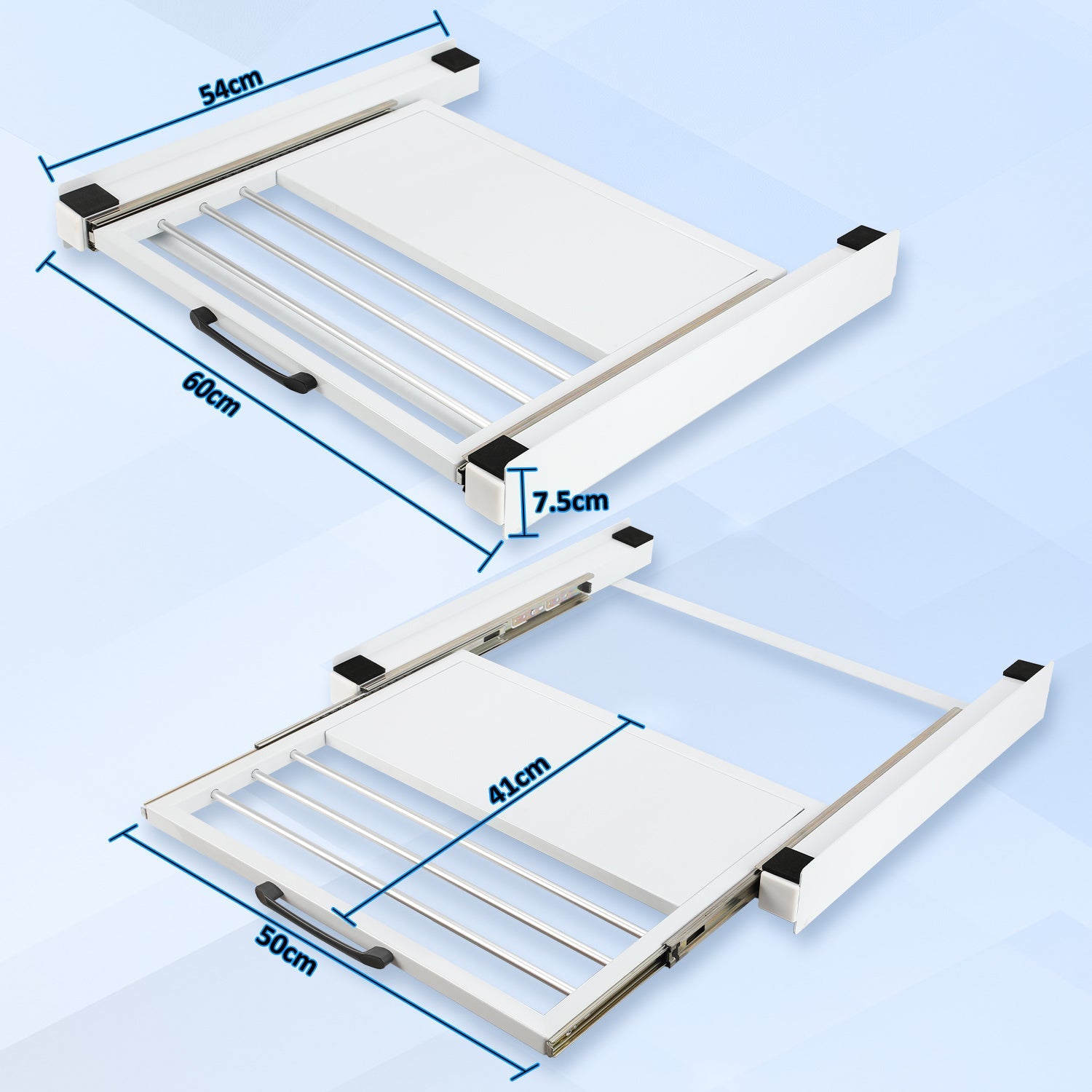 Cosmo Go Zwischenbaurahmen Waschmaschine Universal mit Ausziehbarer