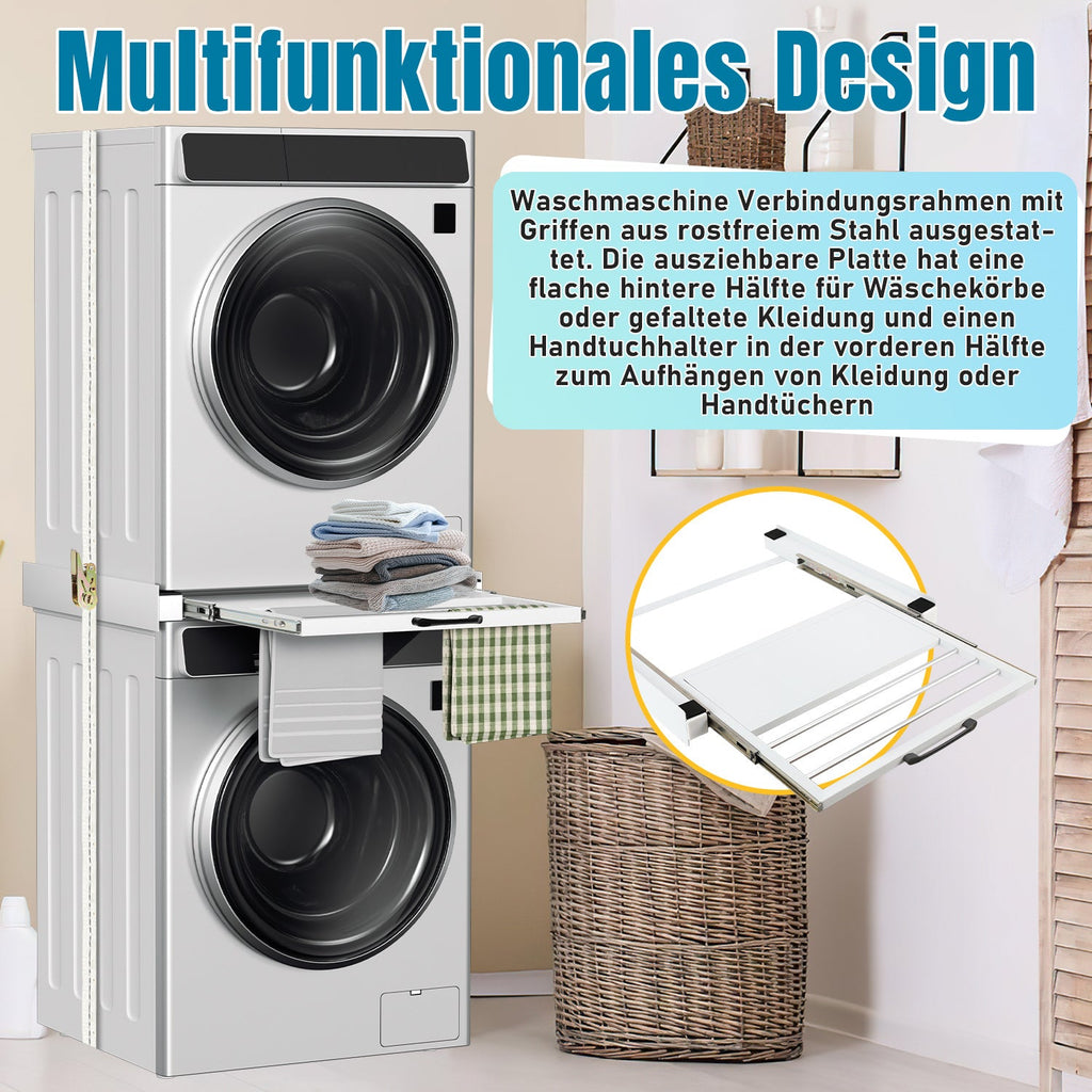 Cosmo Go Zwischenbaurahmen Waschmaschine Universal mit Ausziehbarer