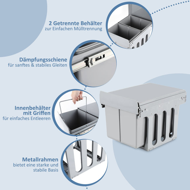 Cosmo Go Mülleimer Abfalleimer Einbau 30L Schrank Main Image