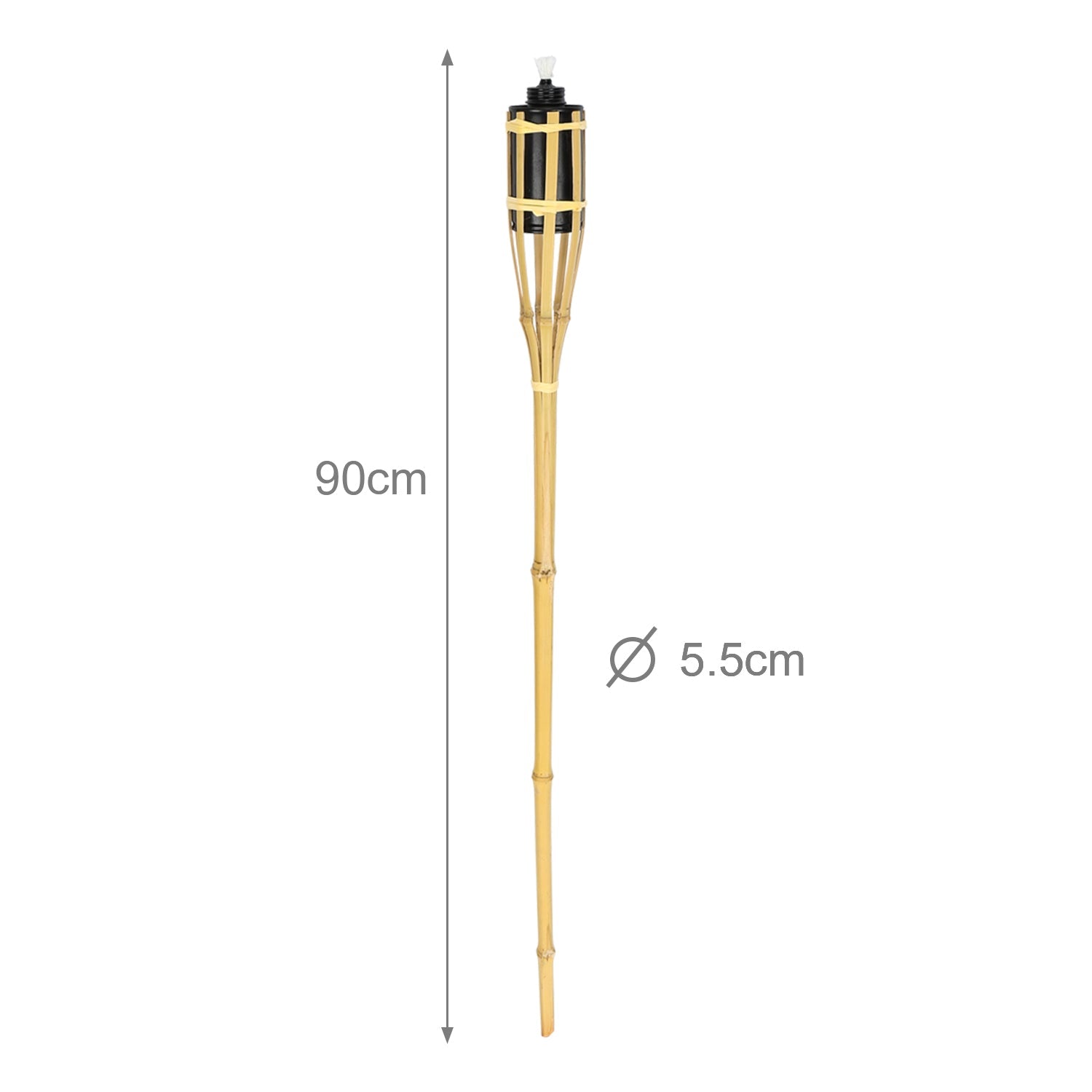 Cosmo Go 12er Set Gartenfackeln mit Docht