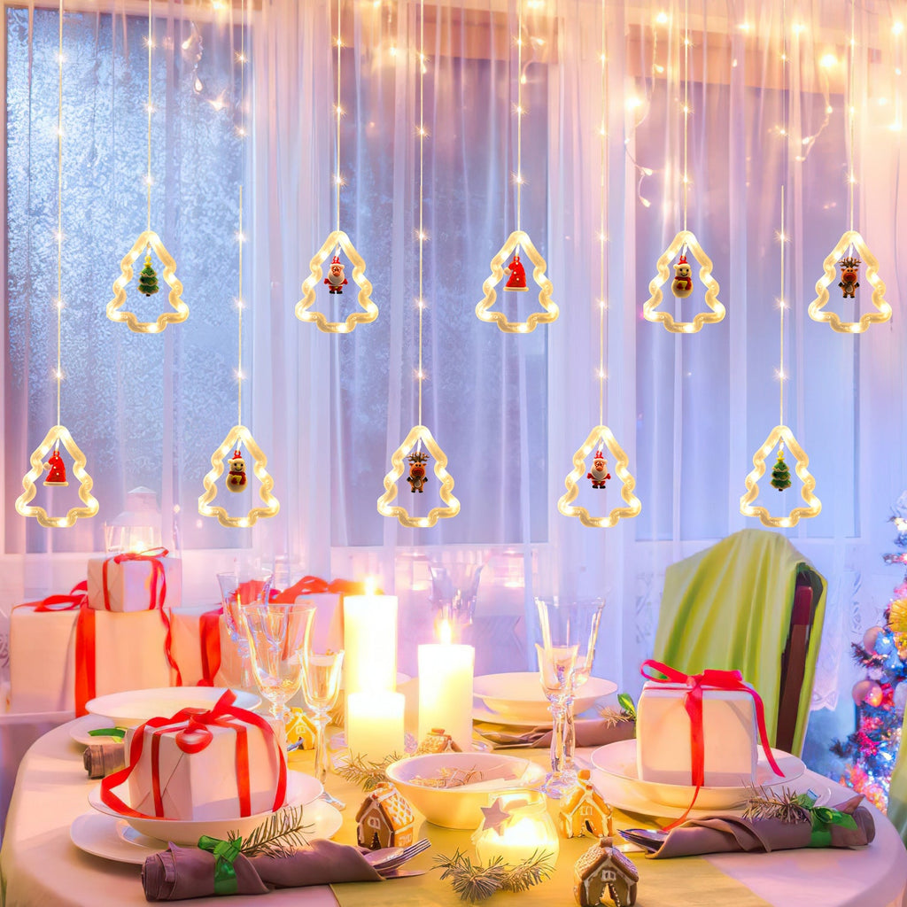 Cosmo Go LED Weihnachtsbeleuchtung Lichtervorhang 3M