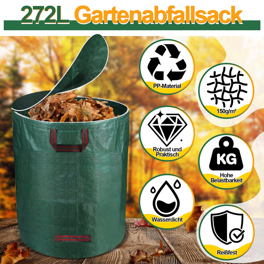 Cosmo Go Gartenabfallsack Gartensack 272L mit Deckel