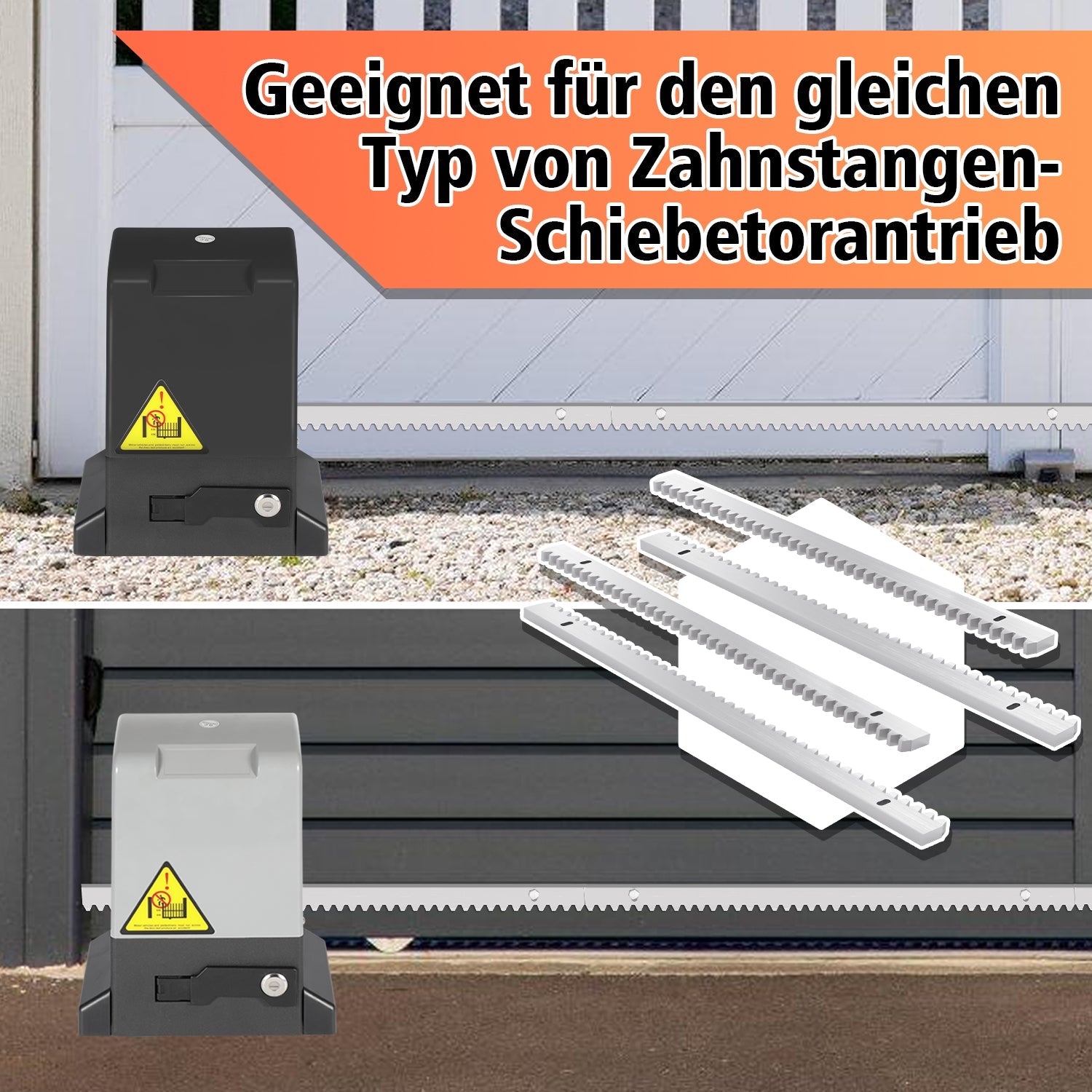 Cosmo Go Zahnstange verzinktem Stahl für Schiebetorantrieb 2m