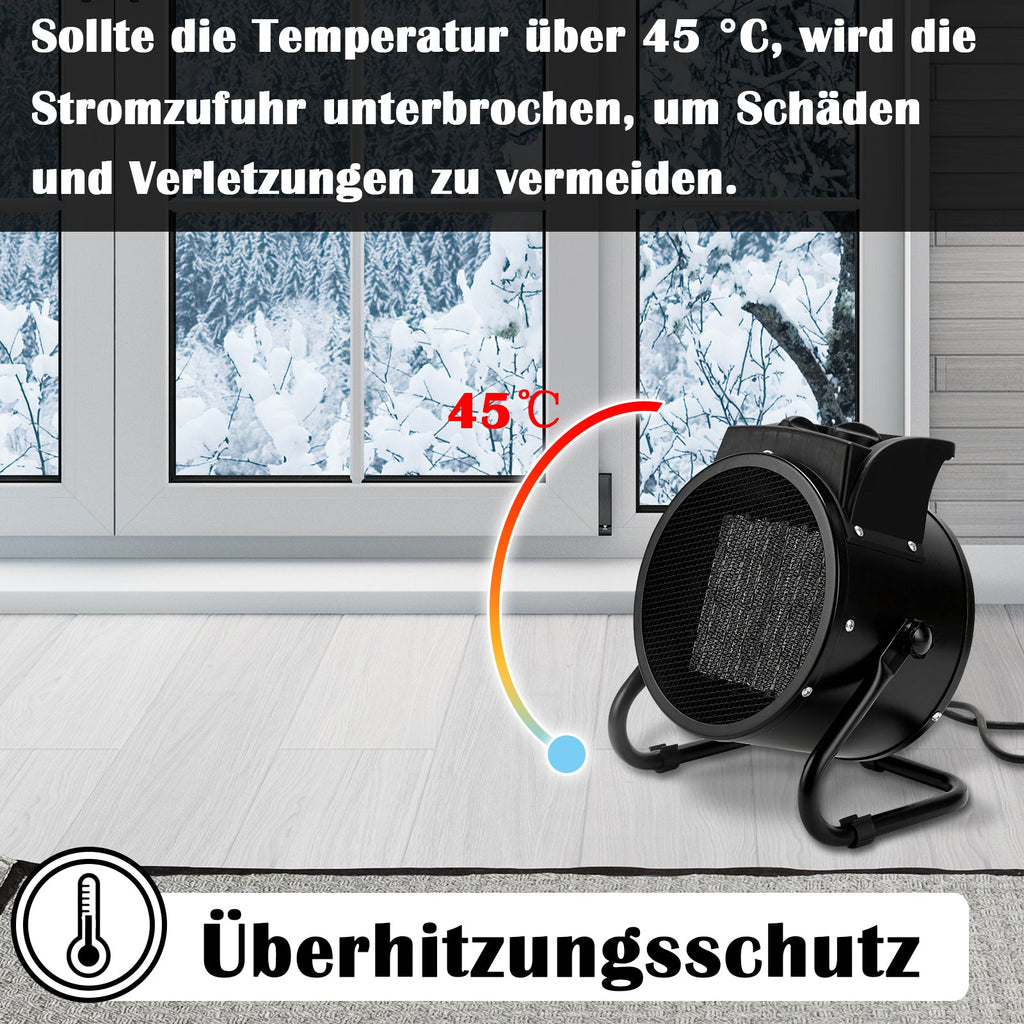 Cosmo Go Keramik Heizstrahler Heizlüfter 3000W mit Thermostat