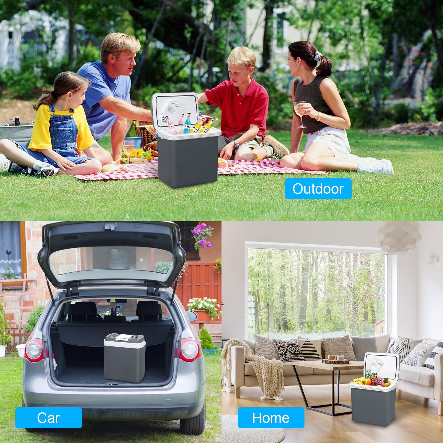 Cosmo Go Kühlbox Warmhaltebox Tragbare 24L/32L