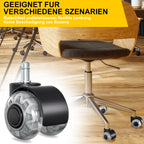 Cosmo Go 5 Stück BürostuhlRollen Stuhlrollen 11mm x 22mm