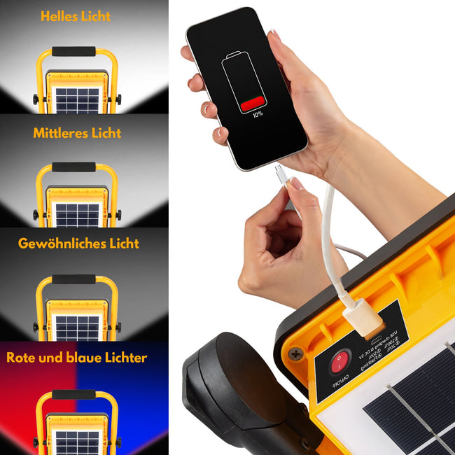 Cosmo Go LED Akku Fluter Baustrahler Solar 50W/100W Main Image