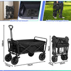 Cosmo Go Bollerwagen faltbar Transportwagen 100kg Belastbarkeit