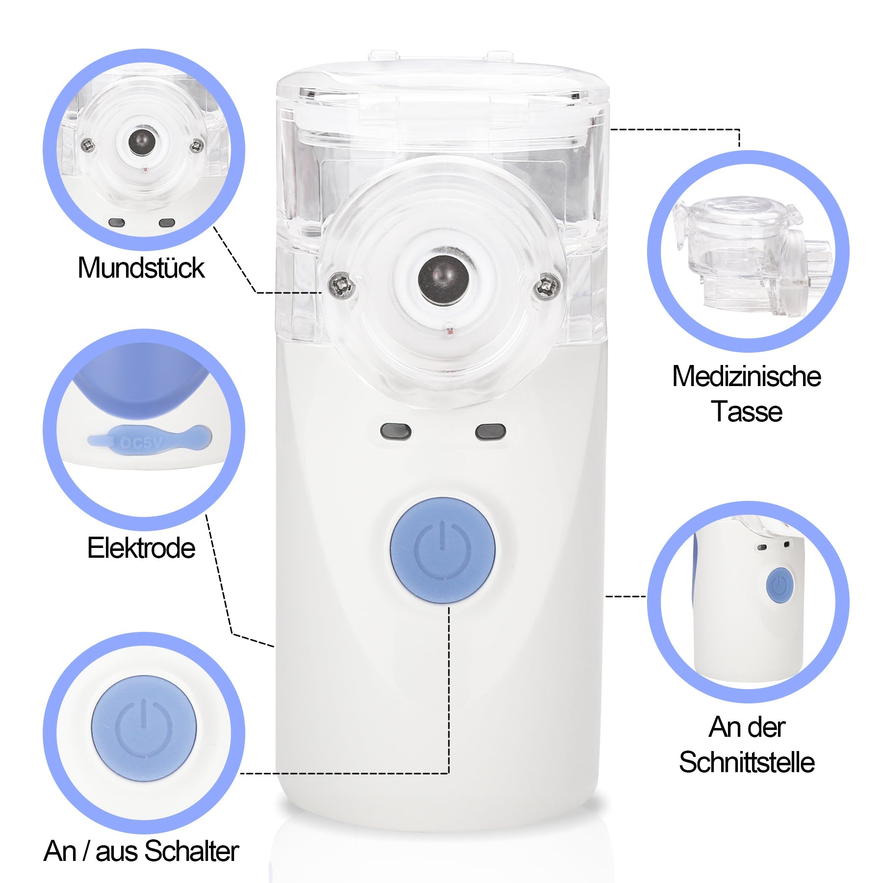 Cosmo Go Inhalator Vernebler Inhaliergerät für Erwachsene Kinder