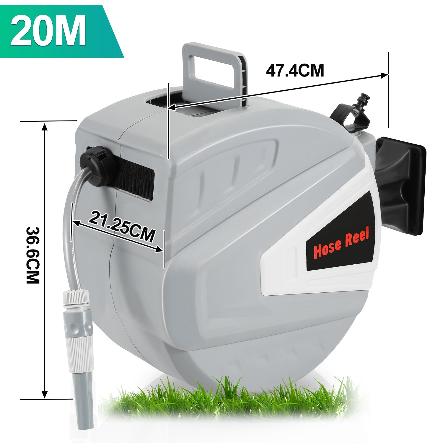 Cosmo Go Schlauchtrommel mit Handbrause und Gartenschlauch